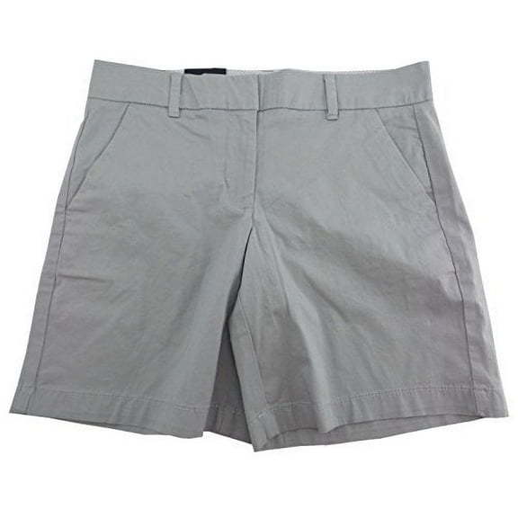 Tommy Hilfiger Womens Flat Front Walking Shorts (2, Dove Grey)