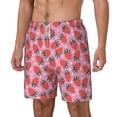 thumbnail image 2 of Balery Strawberry Mens Swim Trunks Swim Shorts for Men Quick Dry Inseam Beach Shorts with Compression Liner Pocket-Large, 2 of 9