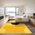 thumbnail image 3 of ODIKA 6'x9' Machine Washable Non-Slip Area Rug, Abstract Yellow High Traffic Rug, Yellow, 1068367, 3 of 7