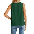 thumbnail image 3 of Women's Cotton Linen Tank Tops Loose V Neck Sleeveless Shirts Summer 2026 Army Green L, 3 of 5