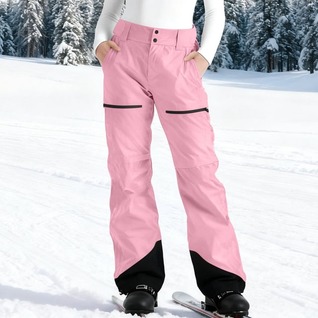 Cameland Pantalon de Ski en Molleton à Poches Colorées pour Femmes Pantalon de Mode pour Femmes