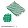 thumbnail image 4 of Uxcell FR4 Glass Fiber PCB Board Circuit 20 Pcs Prototype Perfboard Solder Board Green 0.1 inch Pitch, 4 of 5