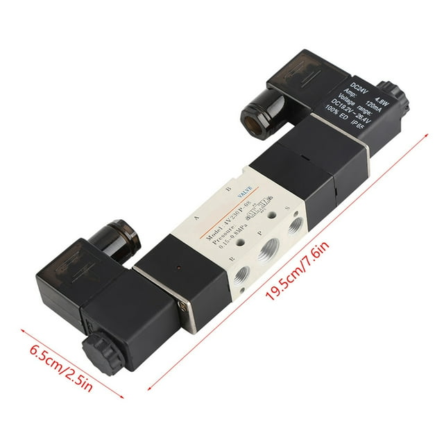 Válvulas solenoides, válvula solenoide eléctrica DC 24V BSP 1/4 diseñada a medida