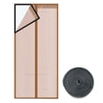 thumbnail image 1 of Coofit Magnetic Screen Door Polyester Washable Mesh Curtain Door Curtain with Sticker, 1 of 10