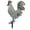 White rooster, variant on Diceymbol Pheasant Garden Stake Wildlife Bird Decor for Yard Patio Lawn 8.5 Inch
