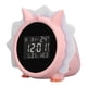thumbnail image 5 of Despertador Reloj despertador electrónico LED multifuncional con forma de dinosaurio rosa, 5 of 8