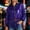 Blue, variant on Women's Jacket Long Sleeve Zip-Up Zipper Tassel Sequin Stand Collar Hip Relaxed Solid Fringe