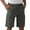 Dark Gray, variant on Purcolt Men's Cargo Shorts Elastic Waisted Loose Fit Lightweight Casual Shorts for Hiking Golf Work Fishing with Pockets