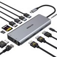 thumbnail image 1 of Estación de acoplamiento USB C 13 en 1 con pantalla triple MOKin, 1 of 8