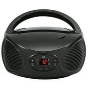 GPX Bluetooth Wireless CD, FM Radio Boombox, Black, BCB119B