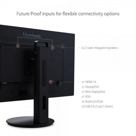 ViewSonic - VG2253 22" IPS LED FHD Monitor (DisplayPort, HDMI, VGA) - Black