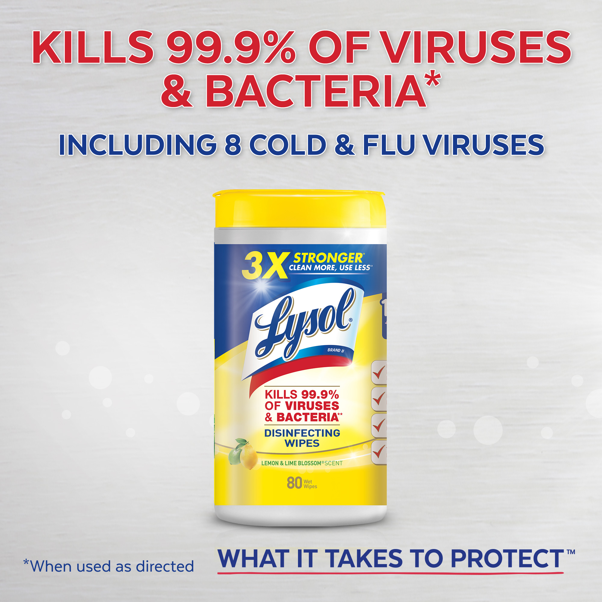 Lysol Disinfecting Wipes, Lemon & Lime Blossom, 320ct (4x80ct), Tested & Proven to Kill COVID-19 Virus, Packaging May Vary - image 3 of 9