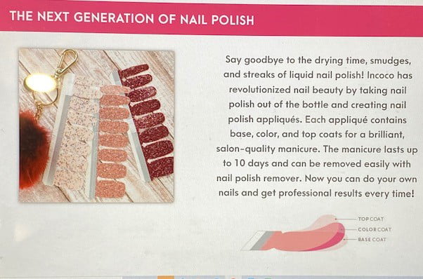 Incoco French Manicure Nail Polish Applique, Cloud Nine 