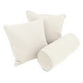 thumbnail image 4 of Double-corded Solid Twill Throw Pillows with Inserts (Set of 3) Forest Green, 4 of 5