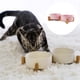 thumbnail image 3 of Cuenco de cerámica para perros y gatos con soporte de madera, juego de agua y comida ponderada mate antideslizante para gatos y perros pequeños, 3 of 5