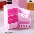 thumbnail image 4 of Mini Réfrigérateur Décoration Modèle de Mobilier de Cuisine Jouet Miniature 1:6 Maison de Poupée Rose, 4 of 7