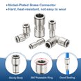 thumbnail image 3 of Conectores de línea de aire Uxcell, 3 piezas de adaptadores rápidos de latón de 1/3 a 1/2", 3 of 6