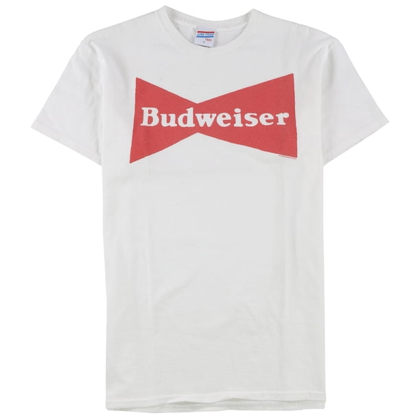 Camiseta con gráfico de Budweiser Junk Food para hombre color blanco XS