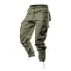 thumbnail image 5 of Pantalones largos de tela tejida para hombre con múltiples bolsillos, pantalones casuales de color sólido, pantalones de trabajo para hombre, pantalones de tela tejida, 5 of 9