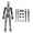 Grey, variant on 3D Printed Multi-Jointed Movable Robot,Multi-Articular Action Figures,Robot Action Figures 13 Full Body Activity Robot Action Figures Body Desktop Decorations for Adult