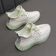 thumbnail image 6 of Girls' Boys' Breathable Sneaker Mesh Soft Sole Sports Light Lace-Up Casual Shoes Walking Shoes, 6 of 7