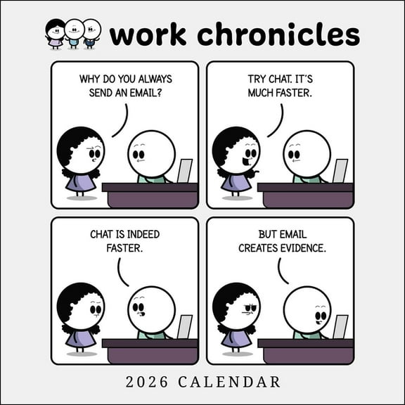 Work Chronicles 2026 Wall Calendar, (Paperback)