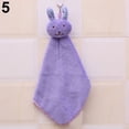 thumbnail image 7 of NUZYZ Baby Hand Towel Cartoon Animal Rabbit Plush Kitchen Hanging Bath Wipe Towel, 7 of 7