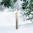 thumbnail image 3 of SSZMDLB Snow Gauge, Outdoor Snow Gauge, Metal Yard Snow Measurement Stick, Garden Decoration with Snowflake Topper, Hand Made, Rust Resistant Coating, Easy Install, for Winter, Christmas Decor, 3 of 4