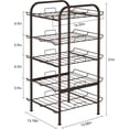5 Tier Water Bottle Organizer Storage Shelf Metal Beverage Dispenser ...