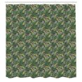 thumbnail image 2 of Ambesonne Botanical Shower Curtain, Nature Growth Art Deco, 69"Wx75"L, Jade Green, 2 of 4