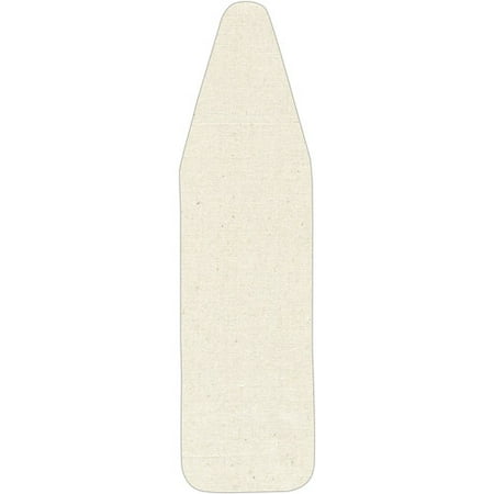 Household Essentials Wide Top Ironing Board Replacement Cover and Pad, Natural