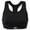 Black, variant on Zensah Women's Seamless Sports Bra