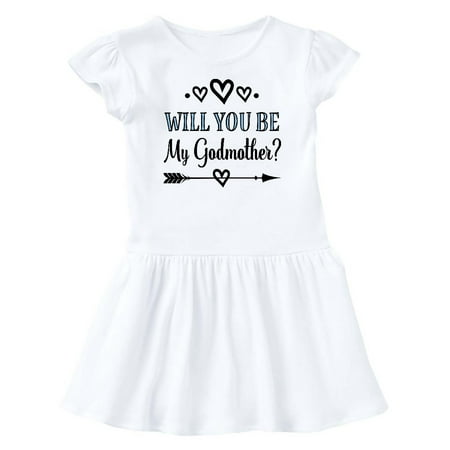 

Inktastic Godmother Proposal Gift Baby Girl Dress