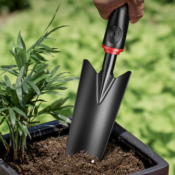 Xihbxyly Rastrillo de Mano para Jardín, Herramienta Duradera de Acero Templado, Revestimiento Resistente a La Oxidación, Diseño de Estructura Engrosada, Ideal para Deshierbar, Plantar y Cultivar, Ide