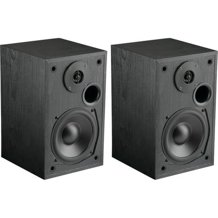 MTX – Monitor Series 5-1/4″ 200W 2-way Bookshelf Speakers (Pair) – Black ash