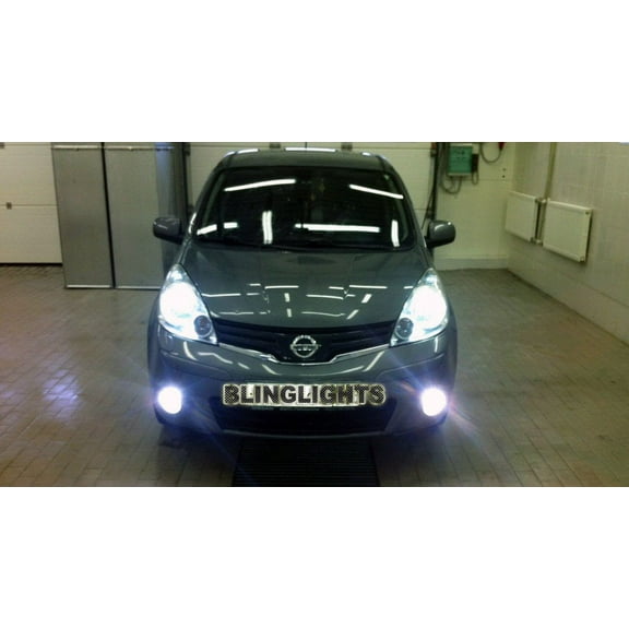 For The Nissan Versa White Head Lamp Replacement Light Bulbs Set Bright Upgrade Pair