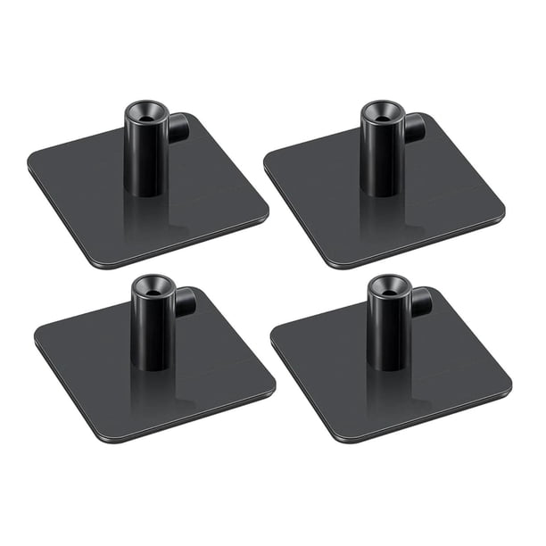 4 soportes para accesorios de batidora de pie, versátiles para organizar la cocina y el hogar. Negro
