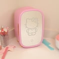 Hello Kitty Sanrio Beauty Mini Fridge 7L Cute Skin Care Cooler with Light Up Dimmable Mirror AC