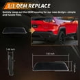 thumbnail image 3 of 2PCS Smoked Lens Rear Bumper Reflector Lights Tail Light Rear Light Brake Lights Backup Lights Reverse Light Cover Shells  For 2019 2020 2021 2022 2023 Jeep Cherokee No bulb/Socket, 3 of 7