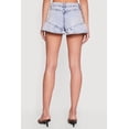 thumbnail image 4 of Women's Almost Famous Acid Wash Denim Ruffled Shorts, 4 of 4