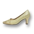 thumbnail image 3 of FLORAL Effle Women's Wide Width Evening Dress Shoes for Wedding, Prom & Dinner GOLD 9, 3 of 6
