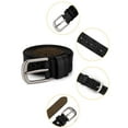 thumbnail image 6 of INSPIRE CHIC Women's Wide High Stretchy Waist Belts with Metal Buckle Brown 24-36" waist, 6 of 6