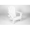 thumbnail image 6 of HDPE Folding Adirondack Chair with Dual Cup Holder - All-Season Durable Outdoor Seating with Composite Wood Texture & Easy Storage - White, 6 of 7