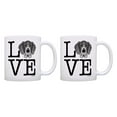 thumbnail image 1 of ThisWear Dog Lovers Gifts Love Great Dane Cup Set German Mastiff 11 ounce 2 Pack Coffee Mugs, 1 of 4