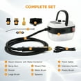thumbnail image 3 of HIBIBUD 2500W Car Steamer for Auto Detailing High Pressure Handheld Steam Cleaner with Water Tank Portable Electric Steam Cleaning Machine Home Use Kitchen Floors Tools, 3 of 7