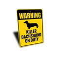 thumbnail image 3 of Dachshund Warning Novelty Sign, Metal Wall Decor - 10x14 inches, 3 of 4