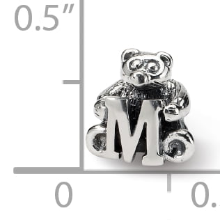 Reflection Beads Sterling Silver Reflections Kids Letter M Bead
