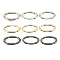thumbnail image 4 of Metal 0 Rings Buckle 9Pcs Carabiner Snap Clip Keychain Alloy Trigger Snap Buckle Oval Open Bag Chain DIY Accessories 3 Colors, 4 of 7