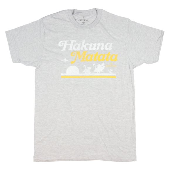 Disney Men's The Lion King Hakuna Matata Simba And Friends T-shirt Small