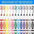 thumbnail image 2 of Marcadores lavables TooyBing, 288 unidades, 12 colores surtidos, 2 of 7